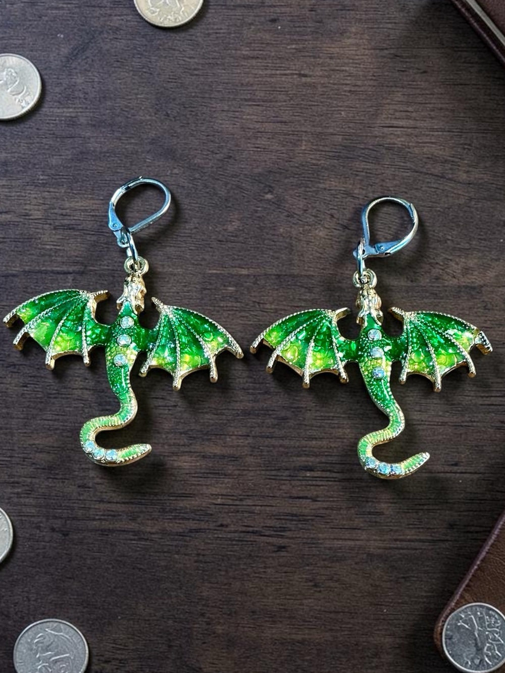 🆕 Dragon Crystal Earrings